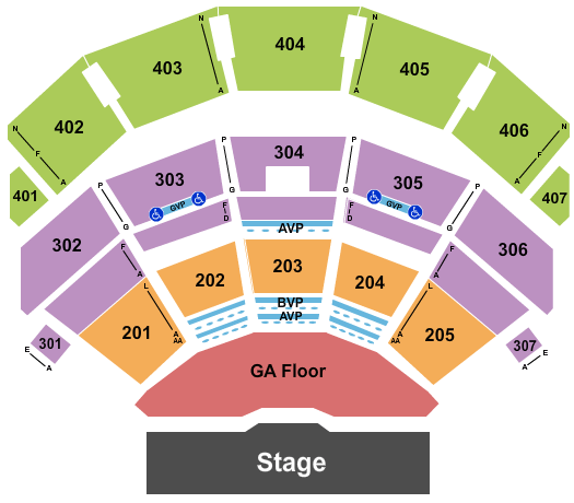Dolby Live 311 Seating Chart